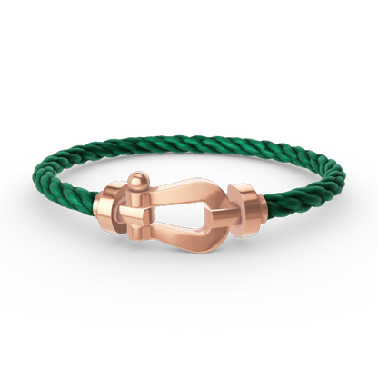 [⭐Hevara Jewelry]FORCE LARGE HORSESHOE NO DIAMOND BRACELET ROSE GOLD