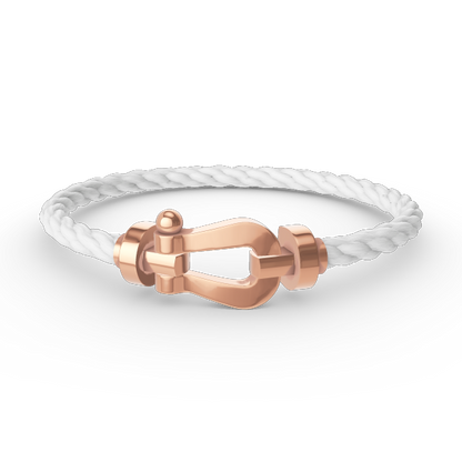 [⭐Hevara Jewelry]FORCE LARGE HORSESHOE NO DIAMOND BRACELET ROSE GOLD