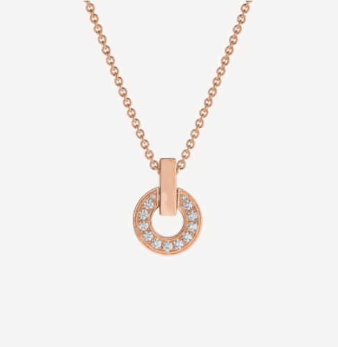 [⭐Hevara Jewelry]GARI NECKLACE PINK GOLD DIAMOND