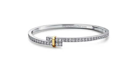 [Hevara Jewelry]EDGE DIAMOND GOLD SILVER BRACELET