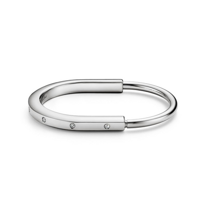 [Hevara Jewelry]LOCK BRACELET 8 DIAMOND
