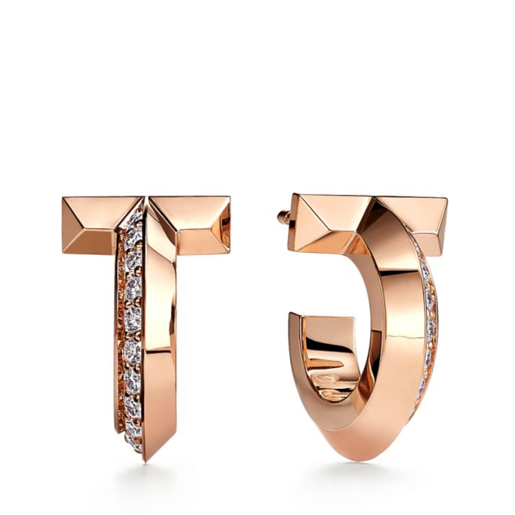[Hevara Jewelry]T1 HOOP DIAMOND EARRINGS