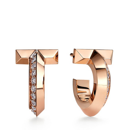 [Hevara Jewelry]T1 HOOP DIAMOND EARRINGS