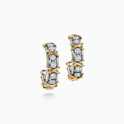 [Hevara Jewelry]SCHLUMBERGER GOLD DIAMOND EARRINGS
