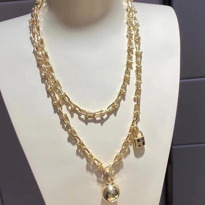 [Hevara Jewelry]HARDWEAR WRAP NECKLACE