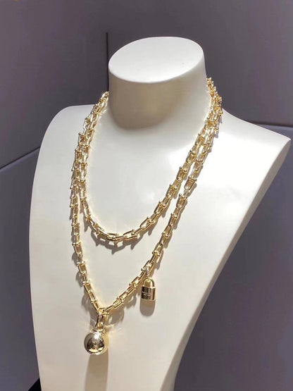[Hevara Jewelry]HARDWEAR WRAP NECKLACE