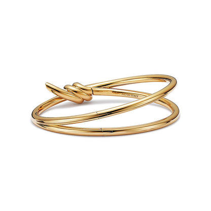 [Hevara Jewelry]KNOT DOUBLE ROW GOLD BRACELET