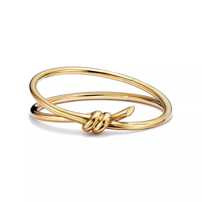 [Hevara Jewelry]KNOT DOUBLE ROWS BRACELET