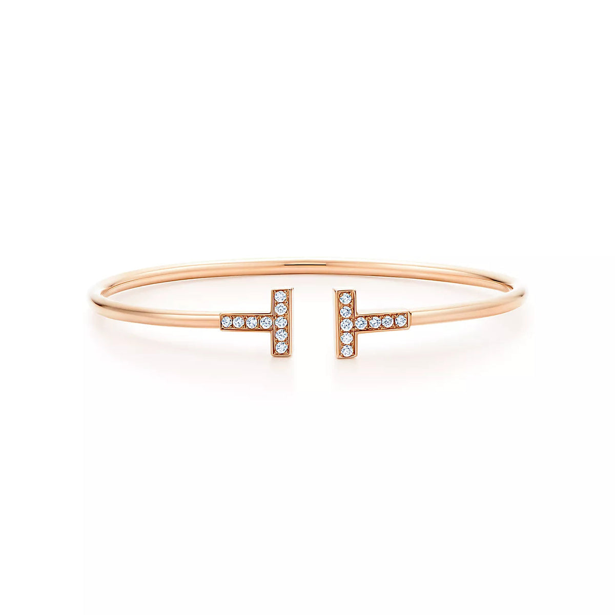 [Hevara Jewelry]T BRACELET PINK GOLD 1.8MM DIAMOND