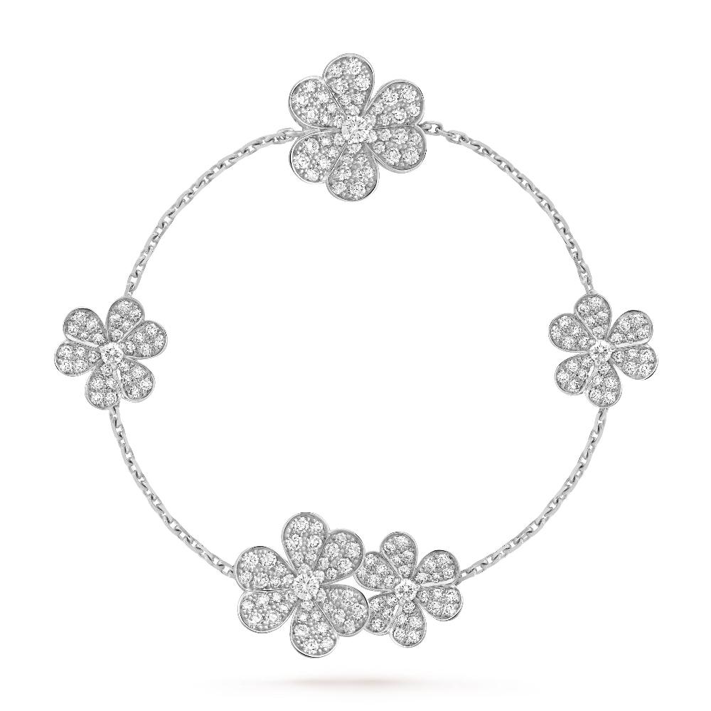 [⭐Hevara Jewelry]FRIVOLE SILVER 5 FLOWERS BRACELET