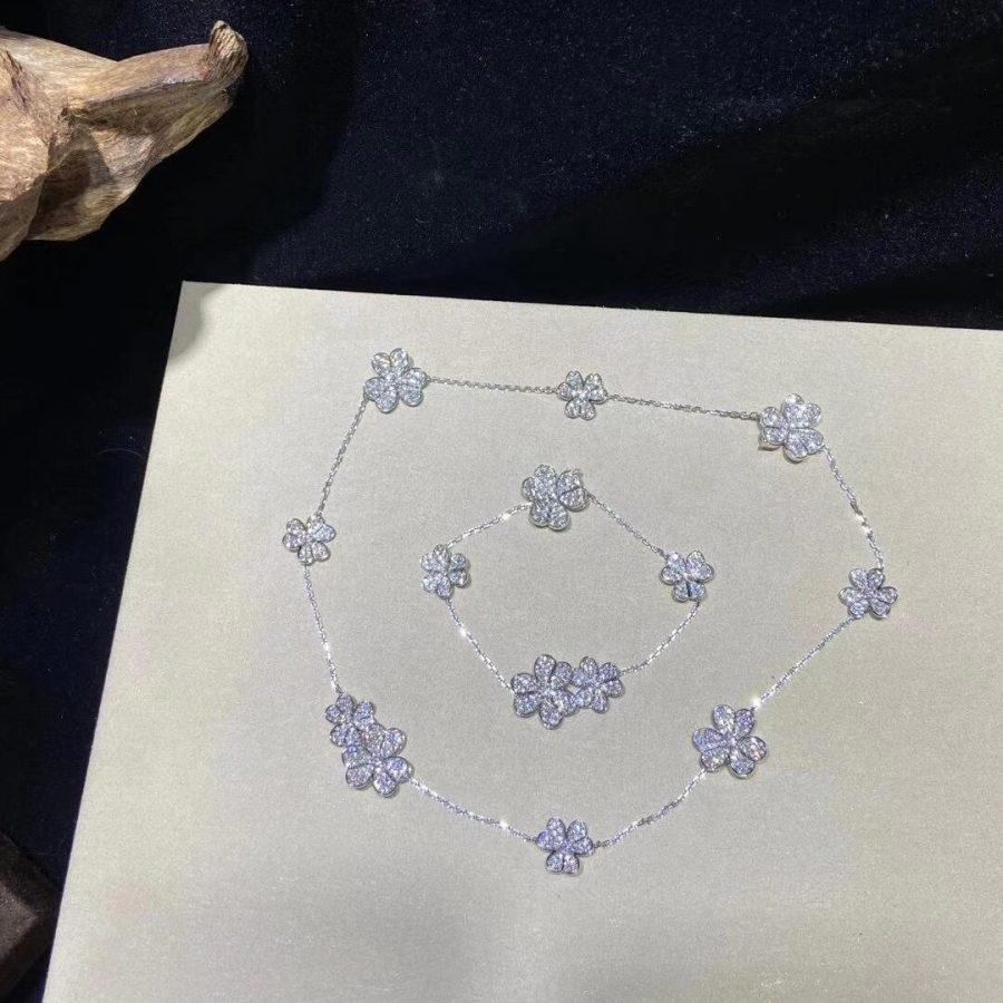 [⭐Hevara Jewelry]FRIVOLE SILVER 5 FLOWERS BRACELET