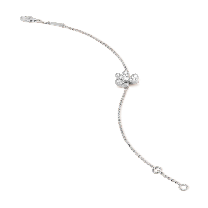 [⭐Hevara Jewelry]FRIVOLE SILVER FLOWER DIAMOND BRACELET