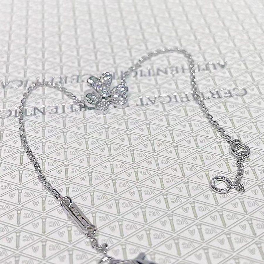 [⭐Hevara Jewelry]FRIVOLE SILVER FLOWER DIAMOND BRACELET