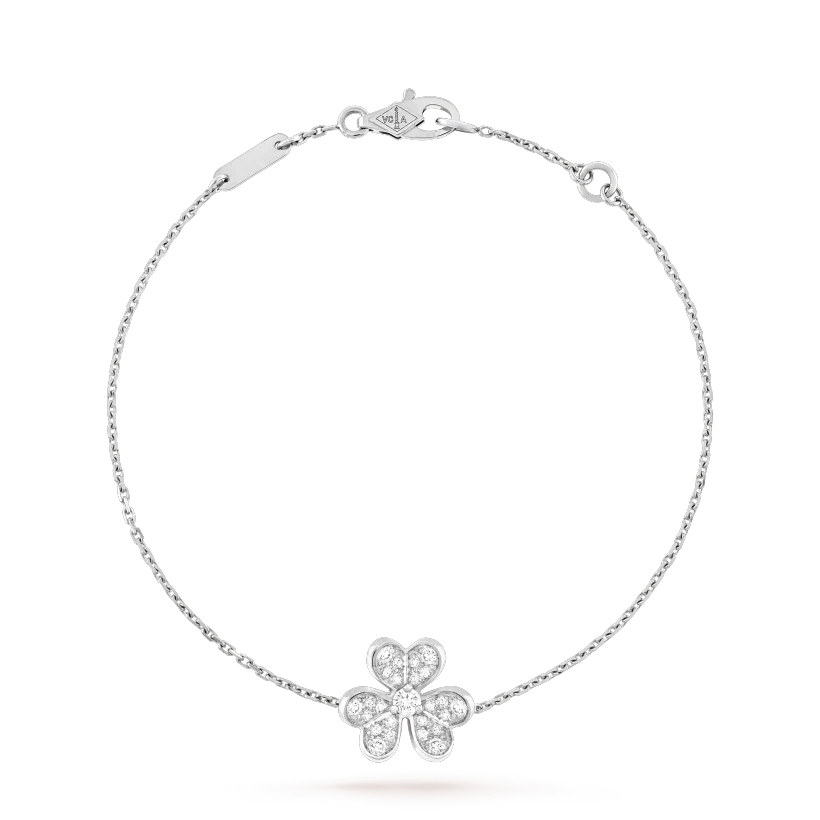 [⭐Hevara Jewelry]FRIVOLE SILVER FLOWER DIAMOND BRACELET