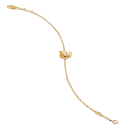 [⭐Hevara Jewelry]FRIVOLE GOLD FLOWER PINK MALACHITE BRACELET