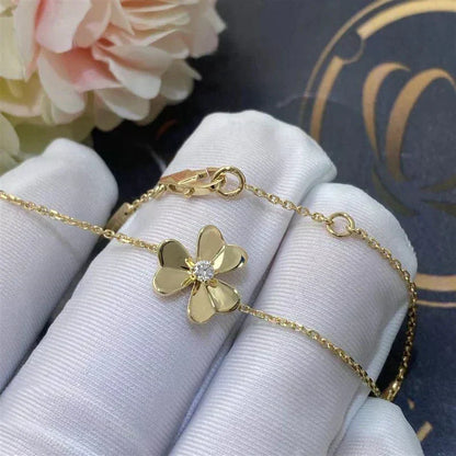 [⭐Hevara Jewelry]FRIVOLE GOLD FLOWER PINK MALACHITE BRACELET
