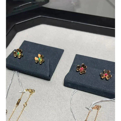 [⭐Hevara Jewelry]FRIVOLE  FLOWER PINK EARRINGS
