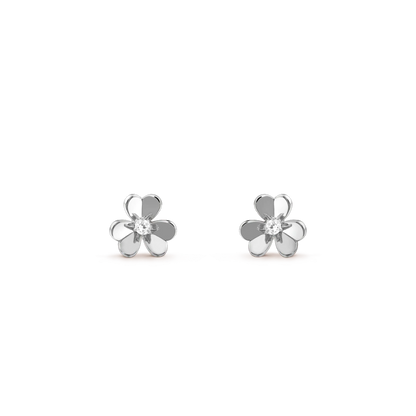 [⭐Hevara Jewelry]FRIVOLE MINI SILVER FLOWER EARRINGS
