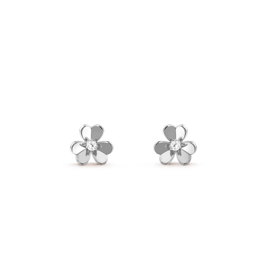 [⭐Hevara Jewelry]FRIVOLE MINI SILVER FLOWER EARRINGS