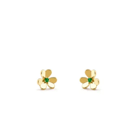 [⭐Hevara Jewelry]FRIVOLE  FLOWER MALACHITE EARRINGS