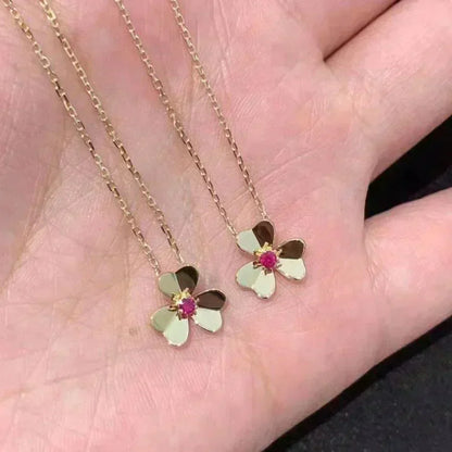 [⭐Hevara Jewelry]FRIVOLE GOLD FLOWER NECKLACE