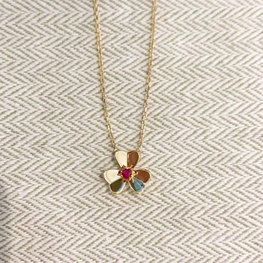 [⭐Hevara Jewelry]FRIVOLE GOLD FLOWER NECKLACE