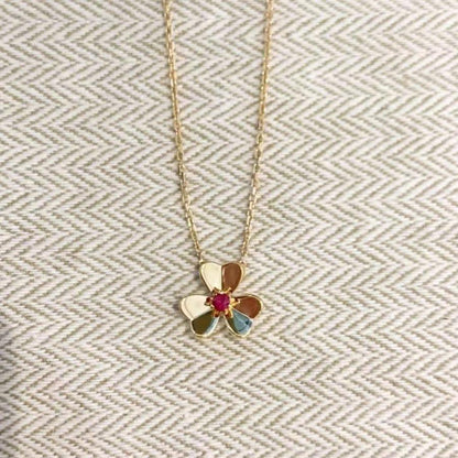 [⭐Hevara Jewelry]FRIVOLE GOLD FLOWER NECKLACE