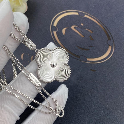 [⭐Hevara Jewelry]CLOVER 25MM SILVER BIG CLOVER NECKLACE