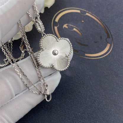 [⭐Hevara Jewelry]CLOVER 25MM SILVER BIG CLOVER NECKLACE