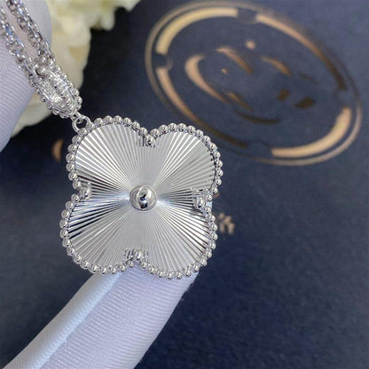 [⭐Hevara Jewelry]CLOVER 25MM SILVER BIG CLOVER NECKLACE