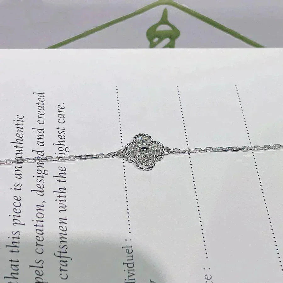 [⭐Hevara Jewelry]CLOVER  SINGLE FLOWER BRACELET SILVER
