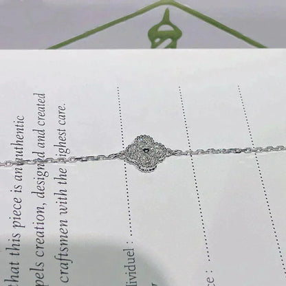 [⭐Hevara Jewelry]CLOVER  SINGLE FLOWER BRACELET SILVER