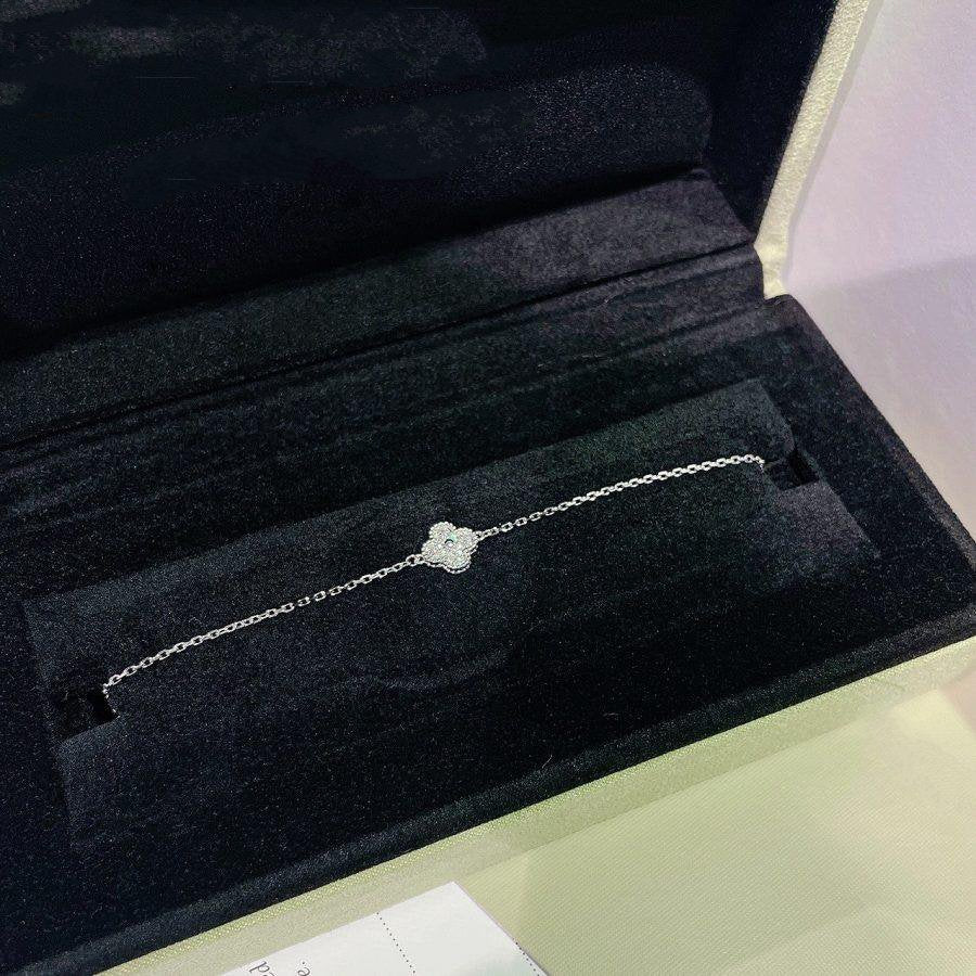 [⭐Hevara Jewelry]CLOVER  SINGLE FLOWER BRACELET SILVER