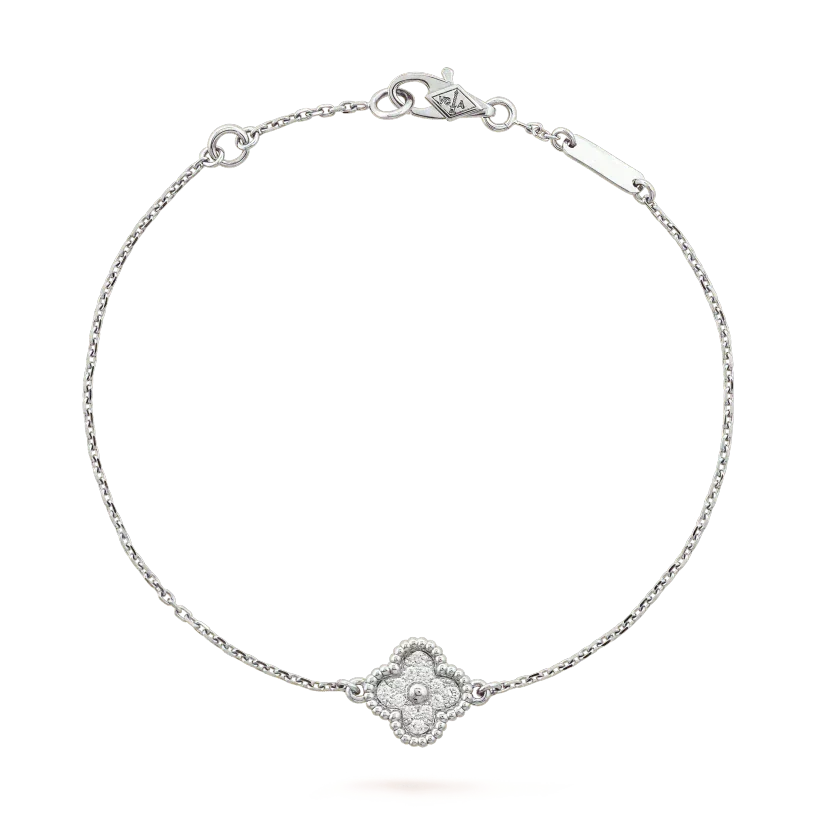 [⭐Hevara Jewelry]CLOVER  SINGLE FLOWER BRACELET SILVER