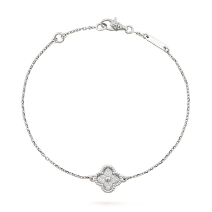[⭐Hevara Jewelry]CLOVER  SINGLE FLOWER BRACELET SILVER