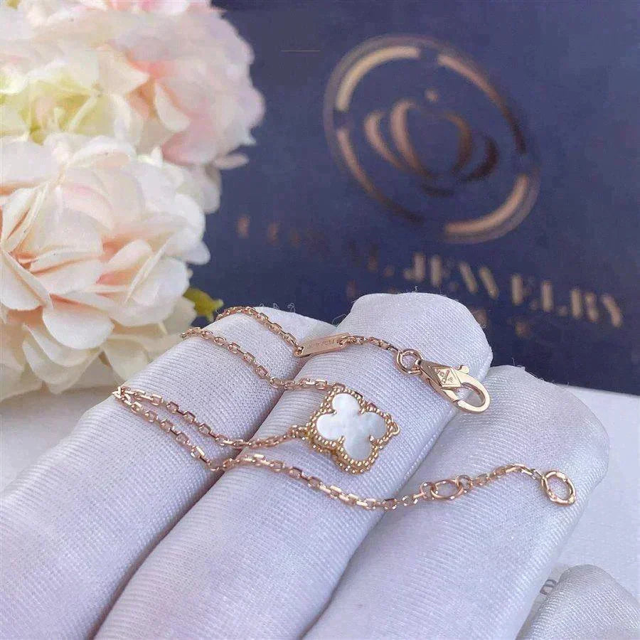 [⭐Hevara Jewelry]CLOVER WHITE MOP SINGLE FLOWER BRACELET