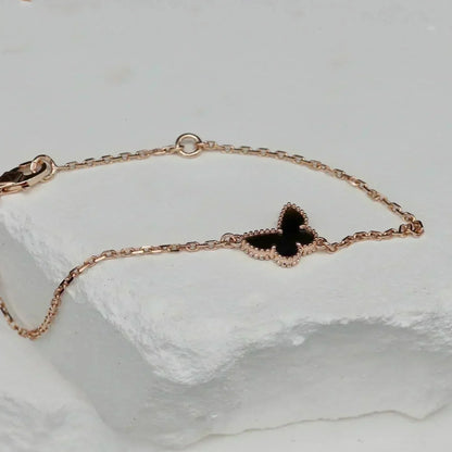 [⭐Hevara Jewelry]BUTTERFLY ONYX  BUTTERFLY BRACELET
