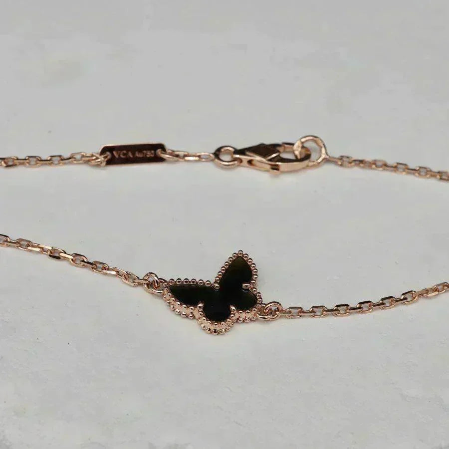 [⭐Hevara Jewelry]BUTTERFLY ONYX  BUTTERFLY BRACELET