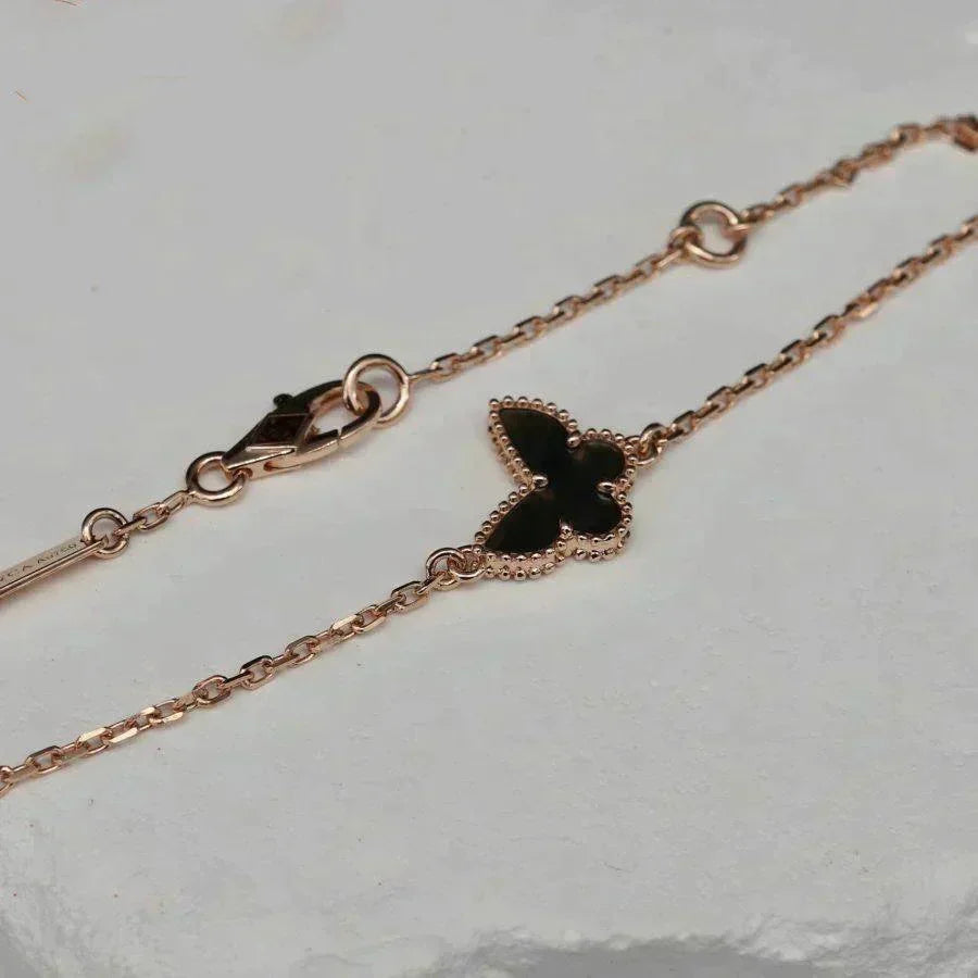 [⭐Hevara Jewelry]BUTTERFLY ONYX  BUTTERFLY BRACELET