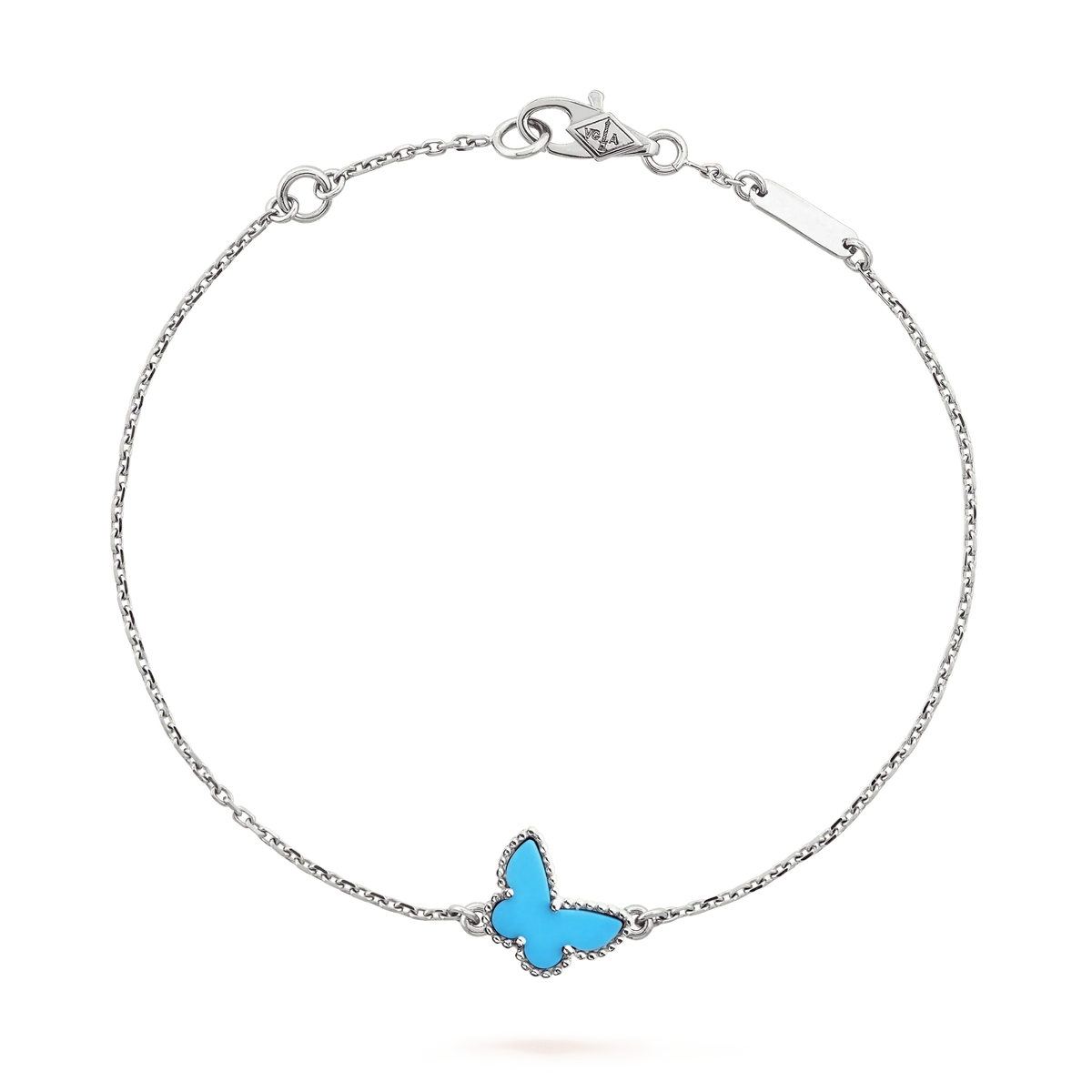 [⭐Hevara Jewelry]BUTTERFLY TURQUOISE BUTTERFLY BRACELET SILVER
