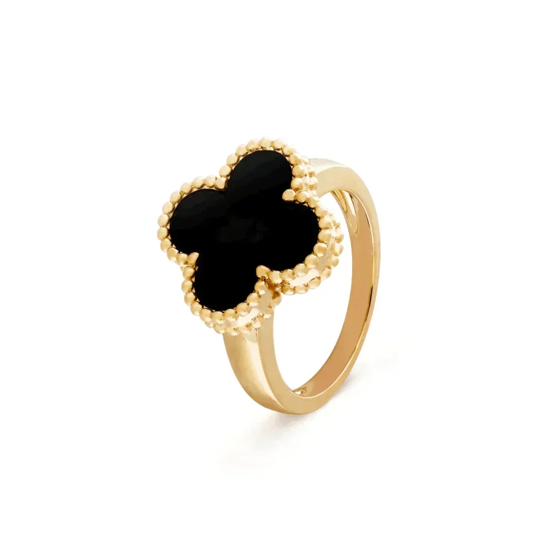 [⭐Hevara Jewelry]CLOVER ONYX RING