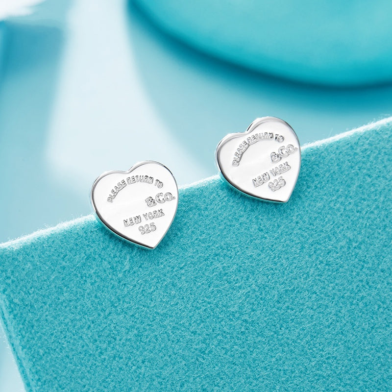 [Hevara Jewelry]RETURN TO TIF LOVE SILVER EARRINGS