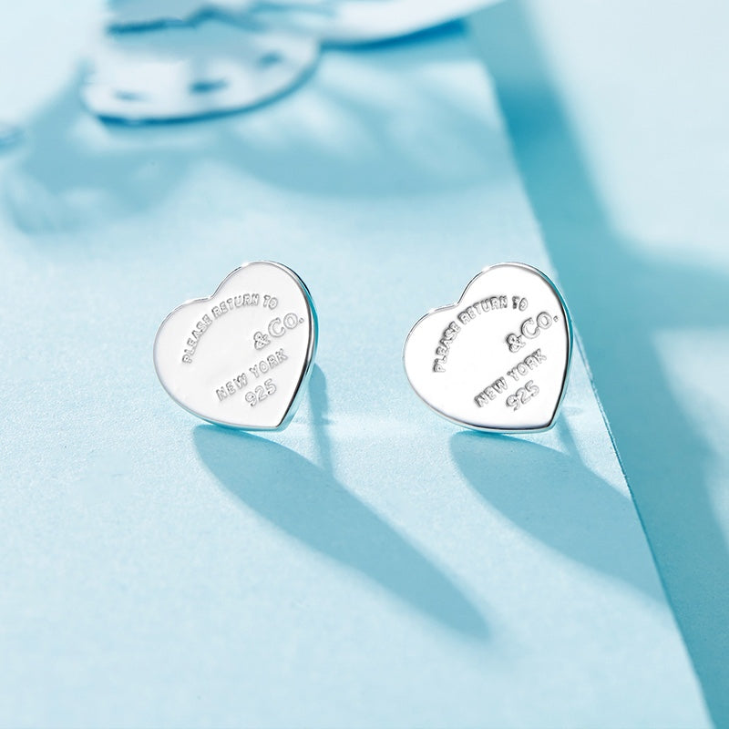 [Hevara Jewelry]RETURN TO TIF LOVE SILVER EARRINGS
