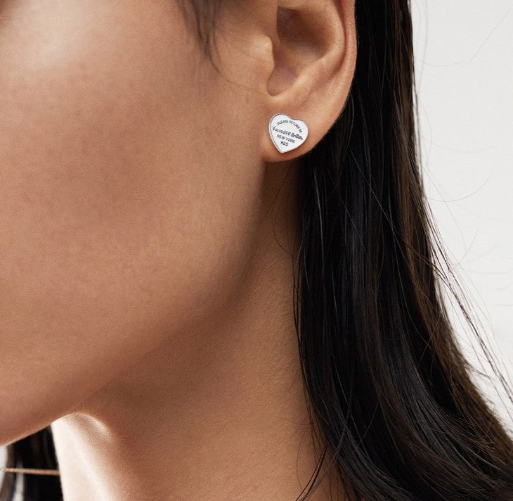 [Hevara Jewelry]RETURN TO TIF LOVE SILVER EARRINGS