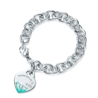 [Hevara Jewelry]LOVE HEART RETURN TO TIF SILVER BRACELET