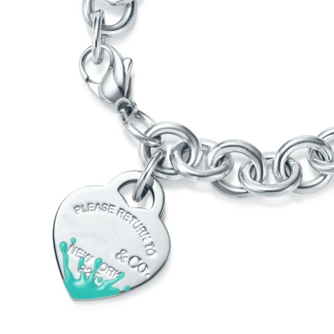 [Hevara Jewelry]LOVE HEART RETURN TO TIF SILVER BRACELET