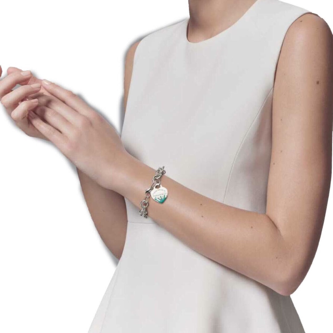 [Hevara Jewelry]LOVE HEART RETURN TO TIF SILVER BRACELET