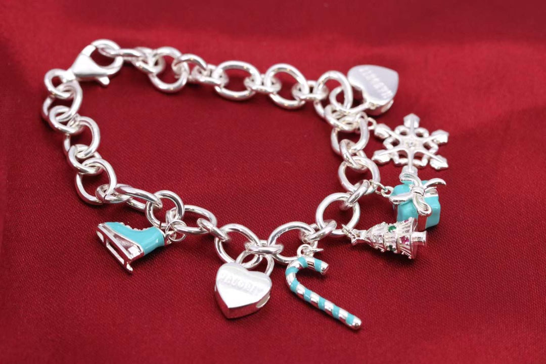[Hevara Jewelry]CHRISTMAS SILVER BRACELET