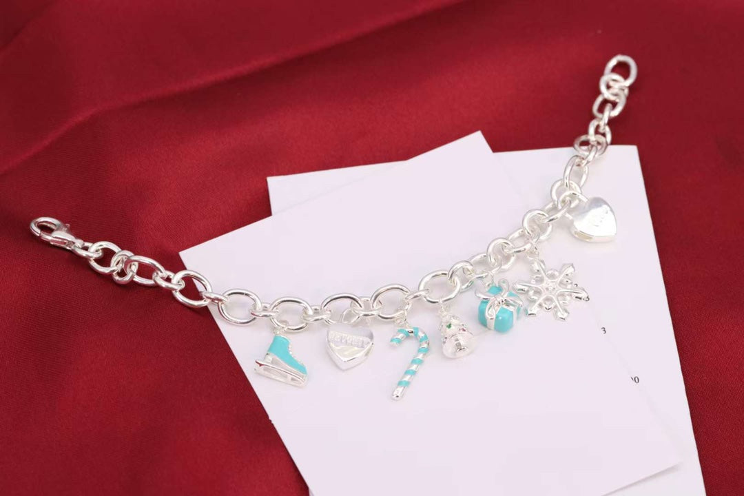 [Hevara Jewelry]CHRISTMAS SILVER BRACELET