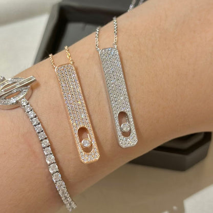 [⭐Hevara Jewelry]MY FIRST DIAMOND PAVED NECKLACE